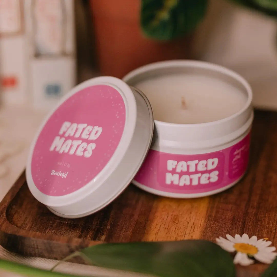 Fated Mates 4oz Candle - Book-Inspired Luxury Coconut Wax
