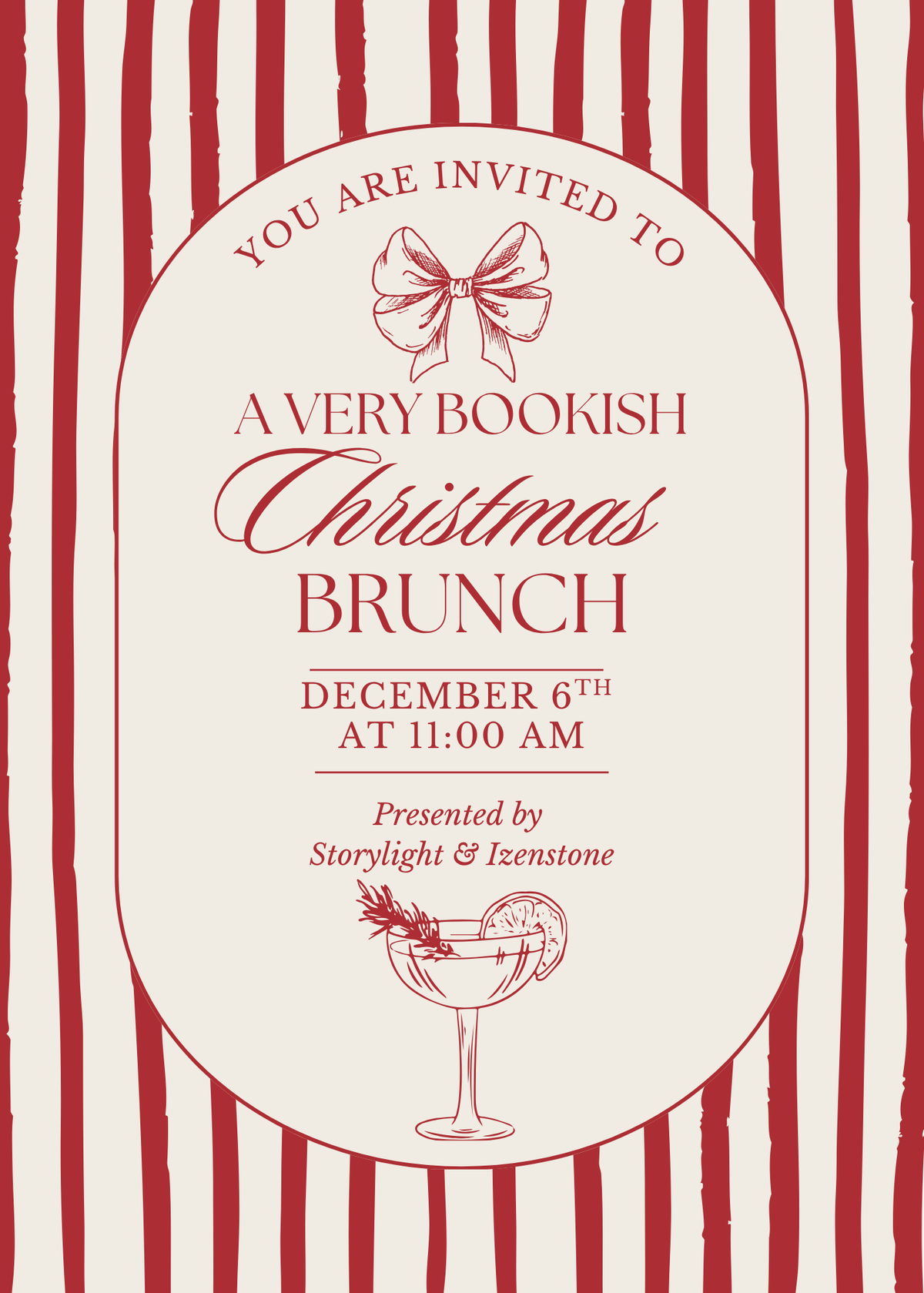 A Very Bookish Christmas Brunch